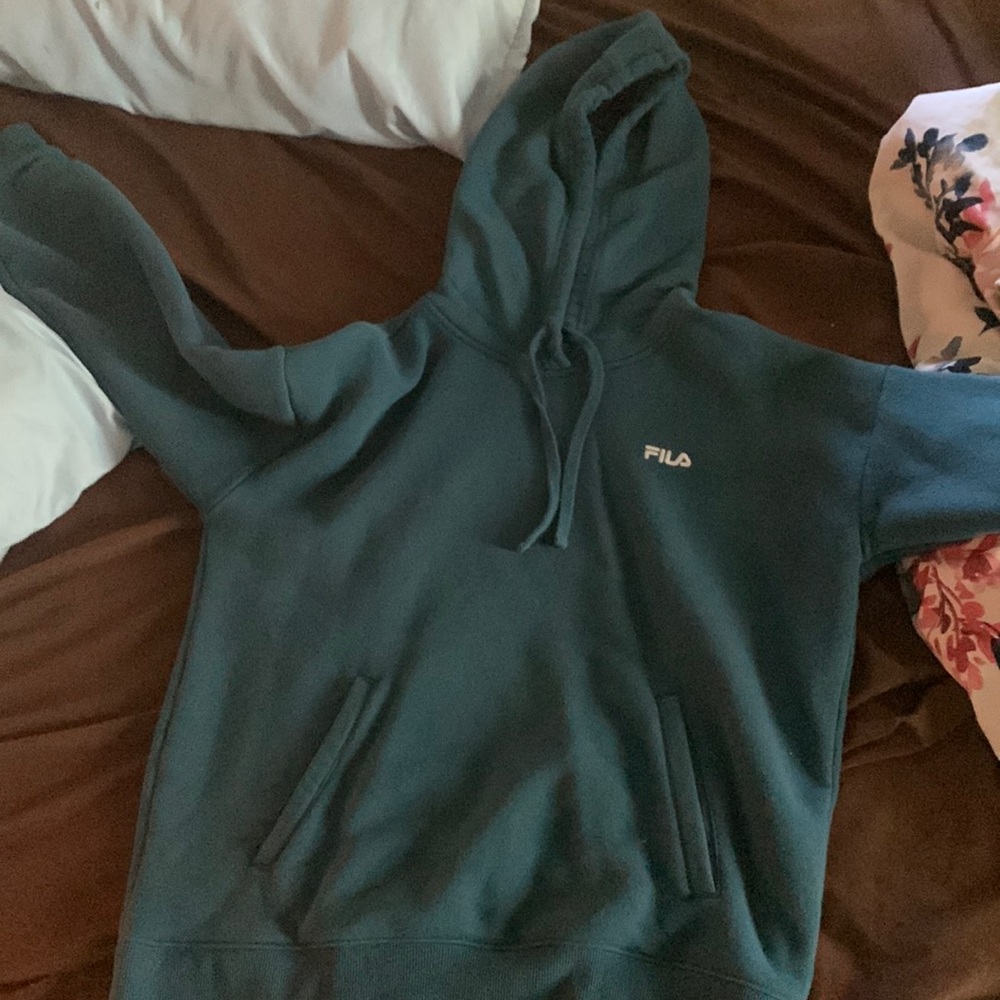 Blue hoodie